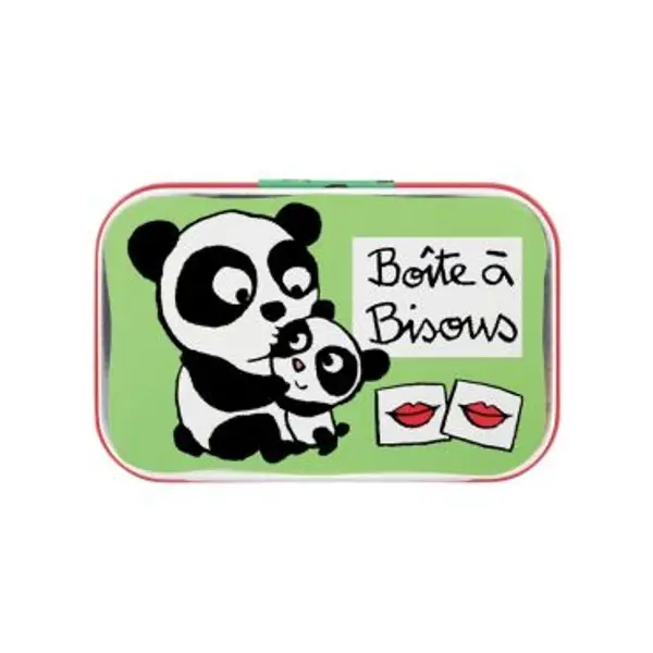 Boîte à Bisous Panda Vert - Derrière La Porte