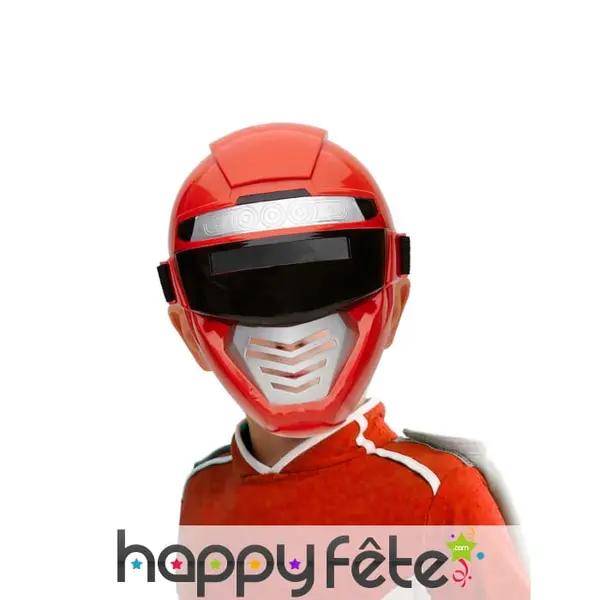 Demi masque de power ranger rouge pour enfant