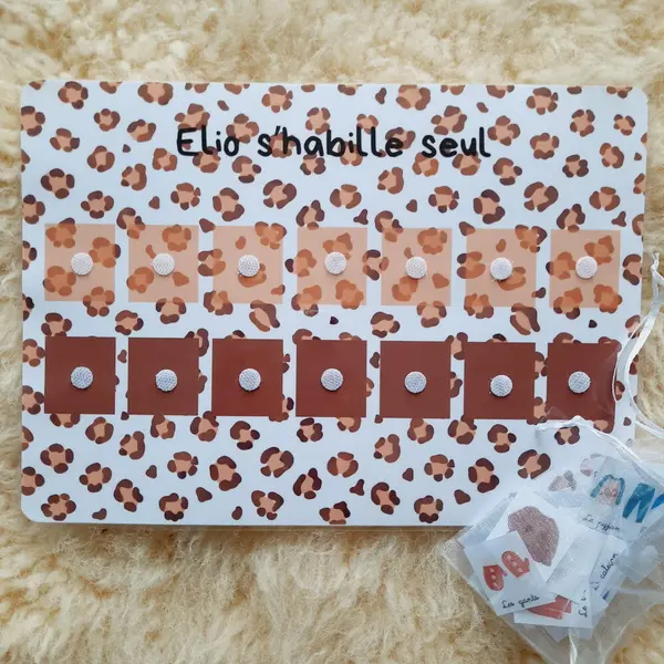 Je m'habille seul(e) - tableau de motivation à l'autonomie de l'enfant personnalisable au prénom de l'enfant
