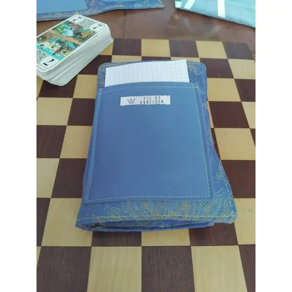Etui de jeux de cartes polyvalent en textile upcyclé