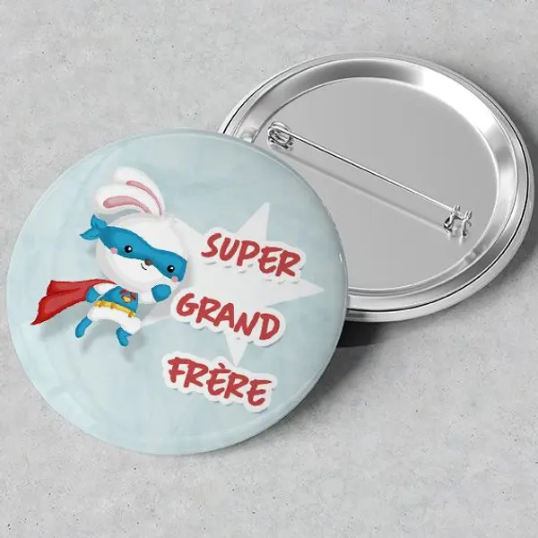 Badge super grand frère | héros