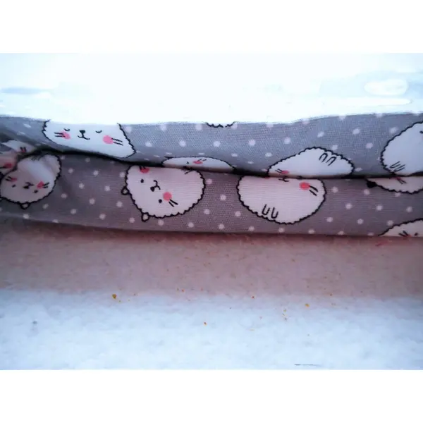 Trousse chats en boule blancs et pois, pochette de rangement, trousse femme homme, accessoire cadeau chat