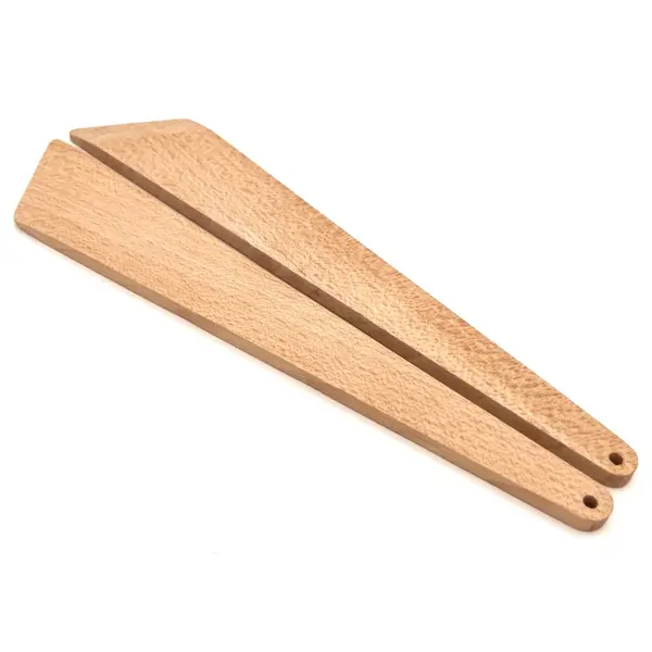 Spatule en bois de hêtre naturel, ustensile de cuisine écologique et durable, pour remuer, racler, gratter, touiller, servir, cadeau
