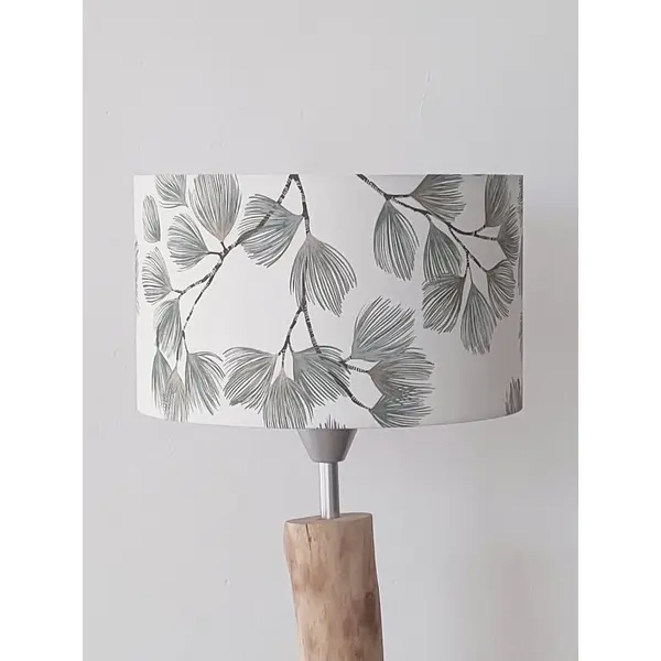 Abat-jour feuillage vert et doré pour suspension et lampe – luminaire déco végétale chic, ambiance naturelle élégante