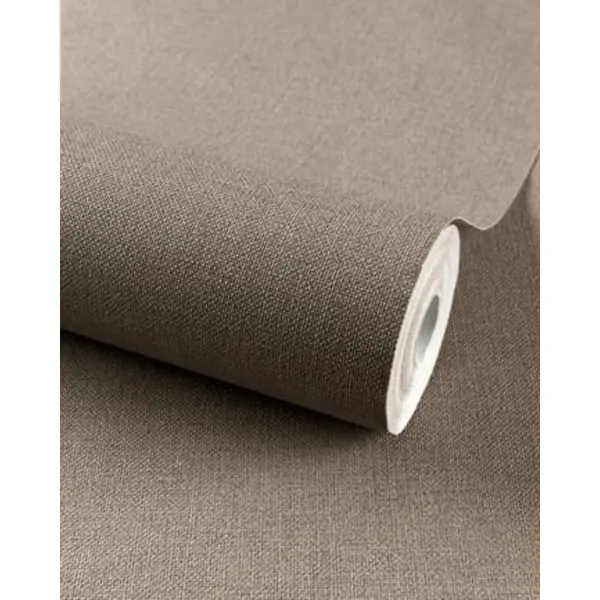 Abat-jour taupe effet textile – luminaire déco naturel, scandinave, déco intérieure contemporain et campagne chic lampe chevet