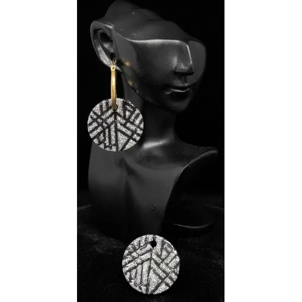 Boucles d’oreilles avec charm interchangeables