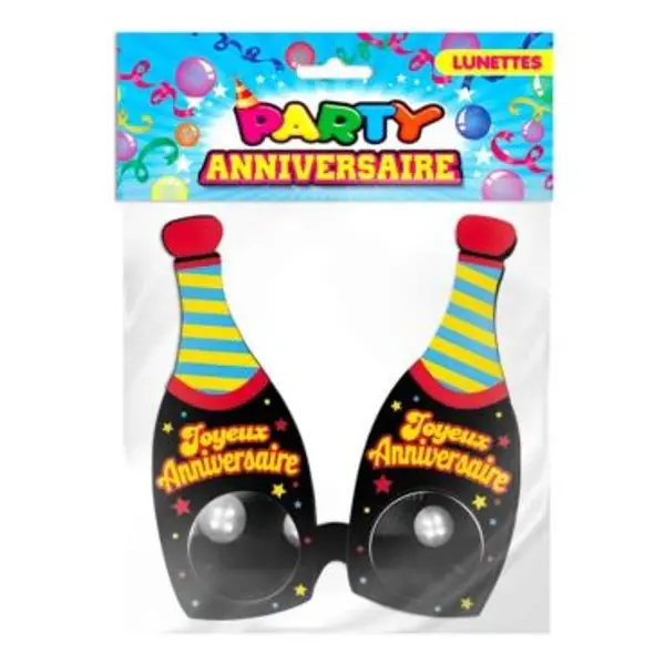 Lunettes Bouteilles Joyeux Anniversaire