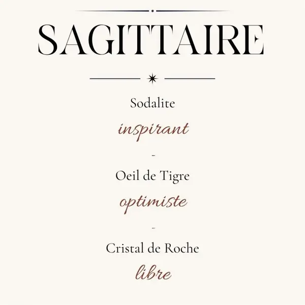 Bracelet sagittaire homme pierres naturelles