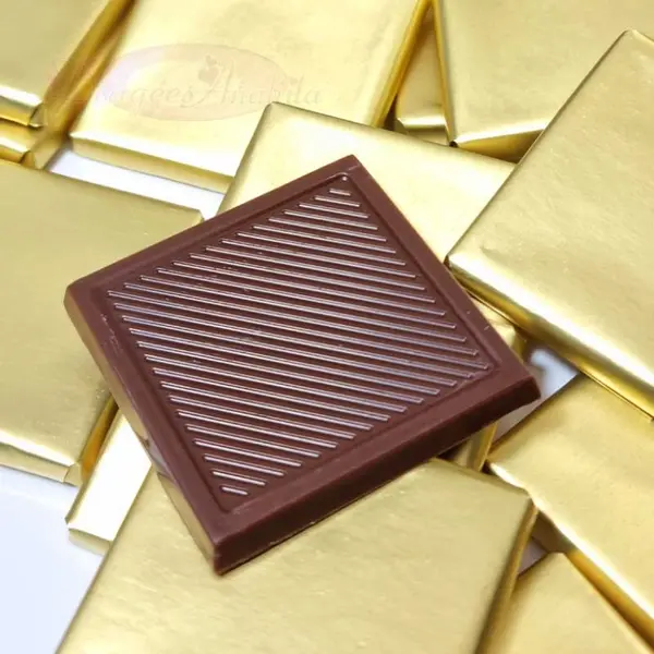 10 Carrés de chocolat napolitain Or