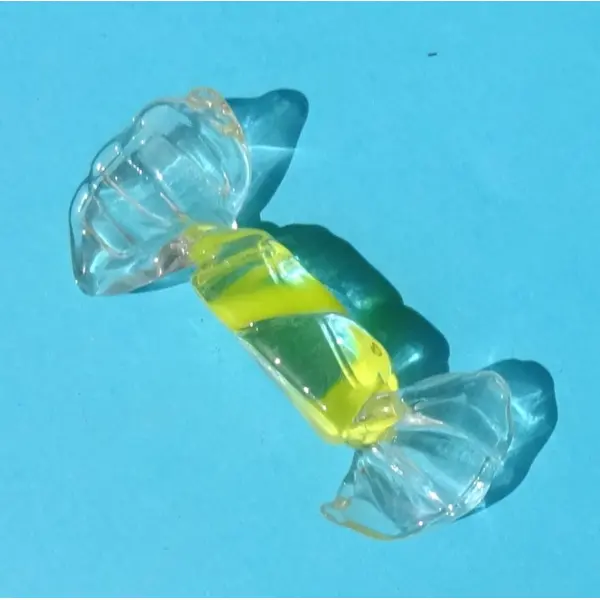 Bonbon décoratif verre filé, lampwork, verre de murano, deco.0112