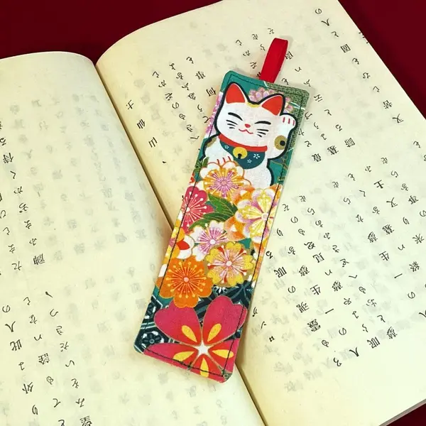 Marque-pages en tissu petit chat