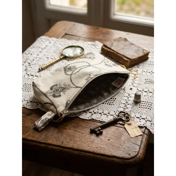 Trousse maquillage fait main