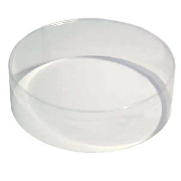 Boîte confiseur ronde transparente - hauteur 6 cm