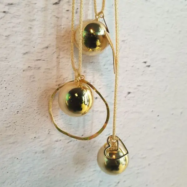 Bola de grossesse doré Cercle