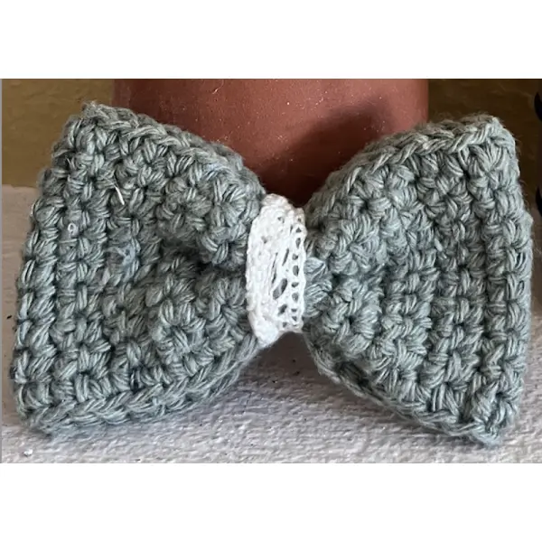 Nœud papillon au crochet pour homme – dentelle vintage