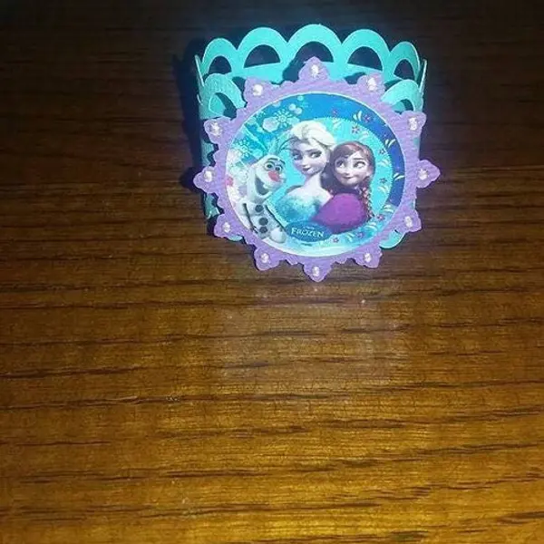 Lot de 10 rond de serviette reine des neiges , réalisé dans les couleurs de votre choix