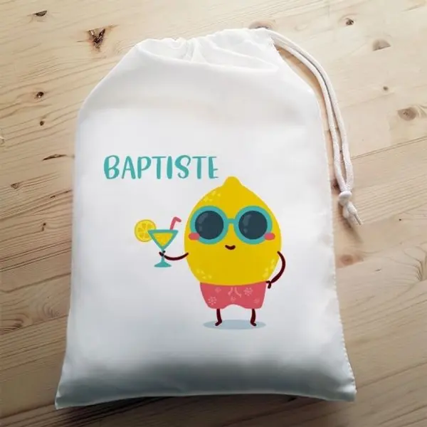 Pochon personnalisable Citron