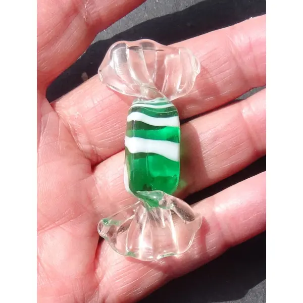 Bonbon décoratif verre filé, lampwork, verre de murano, deco.0111