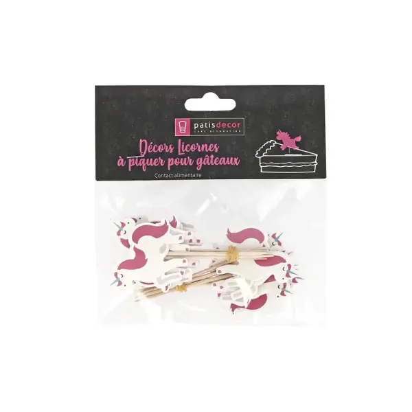 Cupcake Toppers Licorne (x 12)