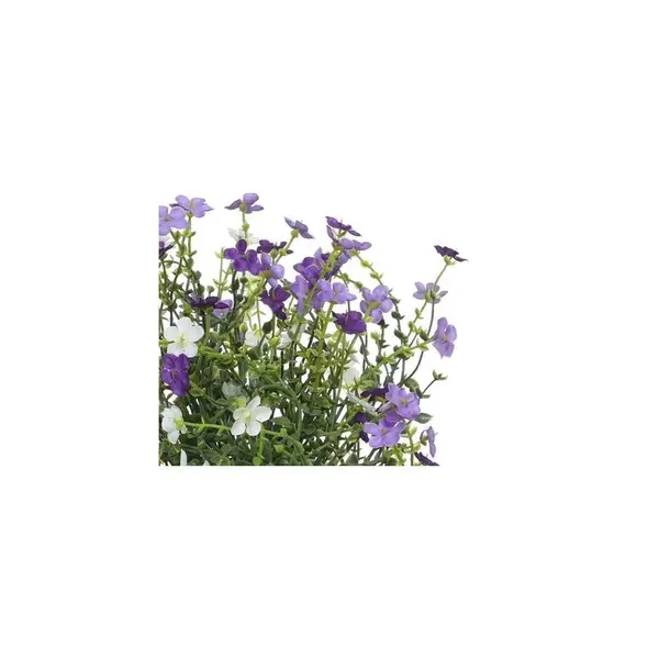 Trio de fleurs artificielles en pot (28cm)