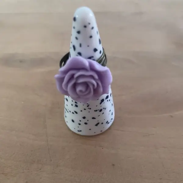 Bague réglable fleur