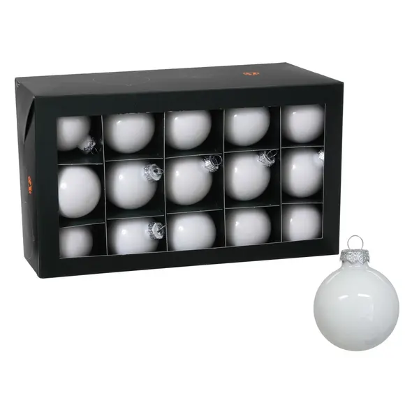 Boules de Noël classiques blanche (New)