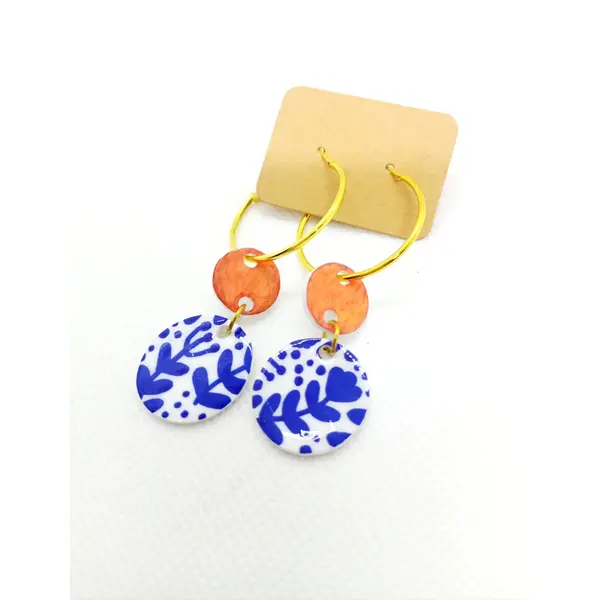 Boucles d'oreilles créoles fait main