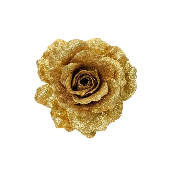 Rose or poudré à paillettes sur clip