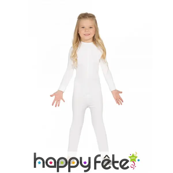 Justaucorps blanc pour fille