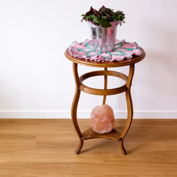 Napperon bohème au crochet " cœur de sakura "
