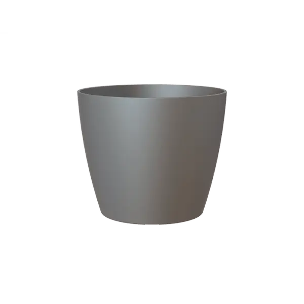 Cache-pot d'intérieur en plastique San Remo anthracite Ø12cm