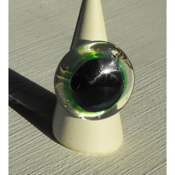 Bague cabochon murano bag.1117