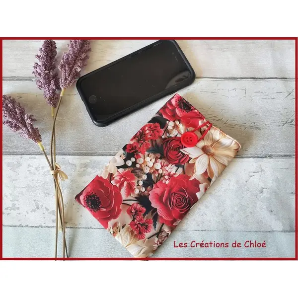 Housse/étui rembourré téléphone portable tissu effet 3d
