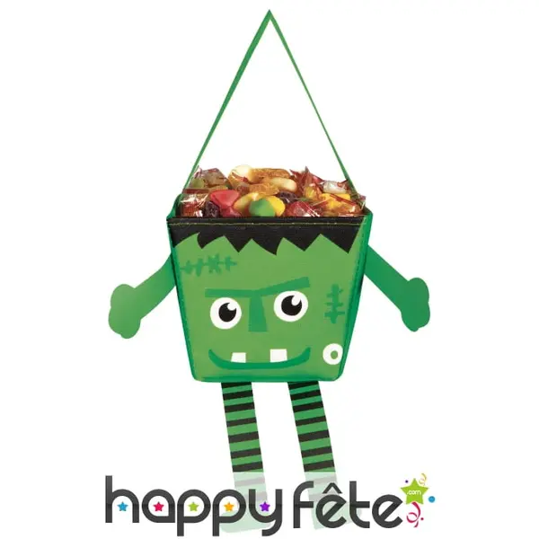Sac à bonbons Frankenstein avec jambes