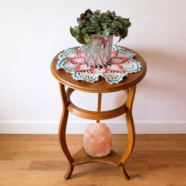Napperon bohème au crochet " éveil des pétales " – décoration bohème, création artisanale