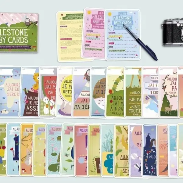 30 cartes Ma première année en photos Milestone (classique)