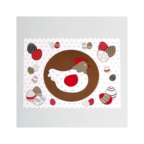 12 Sets de Table Poule de Pâques
