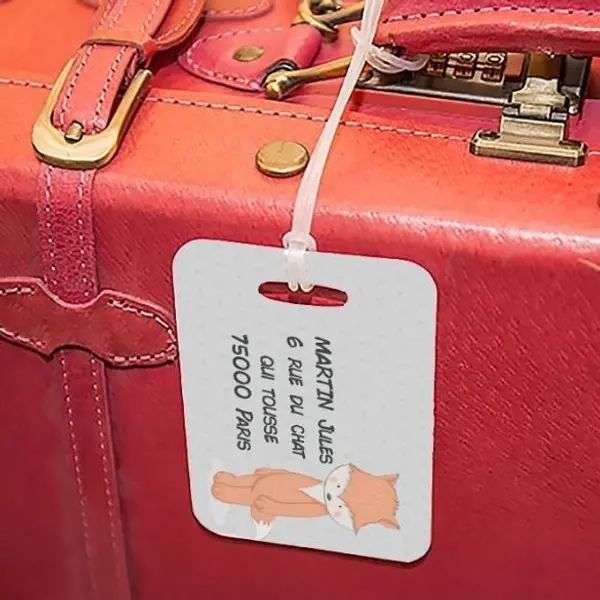 Etiquette à bagages Renard