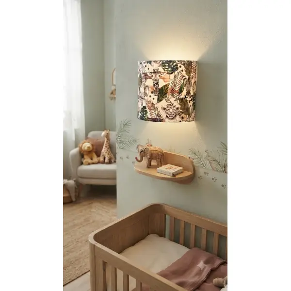 Applique murale enfant jungle safari – animaux savane – déco chambre bébé