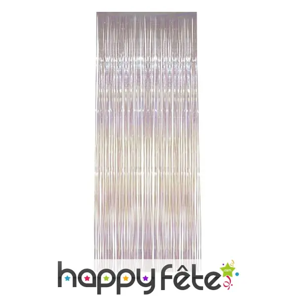 Rideau de lamelles blanches scintillantes 91x244cm