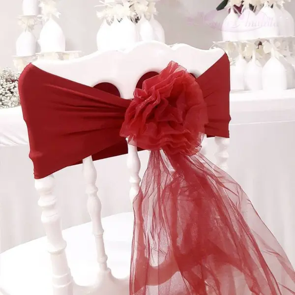 10 Noeuds de chaise en fleur Bordeaux