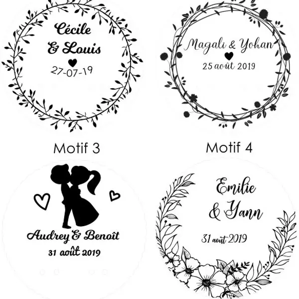 Porte alliances personnalisés mariage | support alliances Champêtre | matière au choix