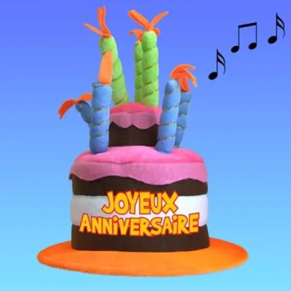 Chapeau Gâteau Anniversaire Musical