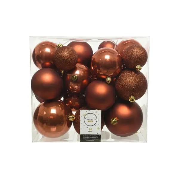 26 Boules incassables brunes