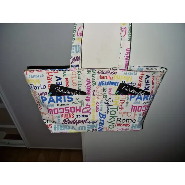 Petit sac " arc en ciel voyage "