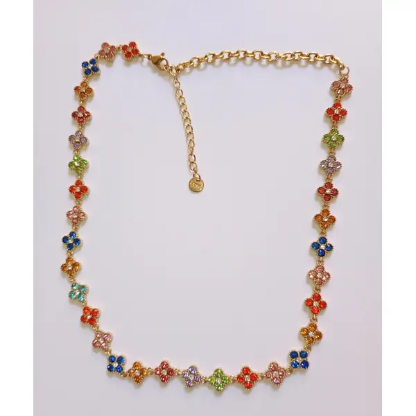 Collier princesse multicolore pastel