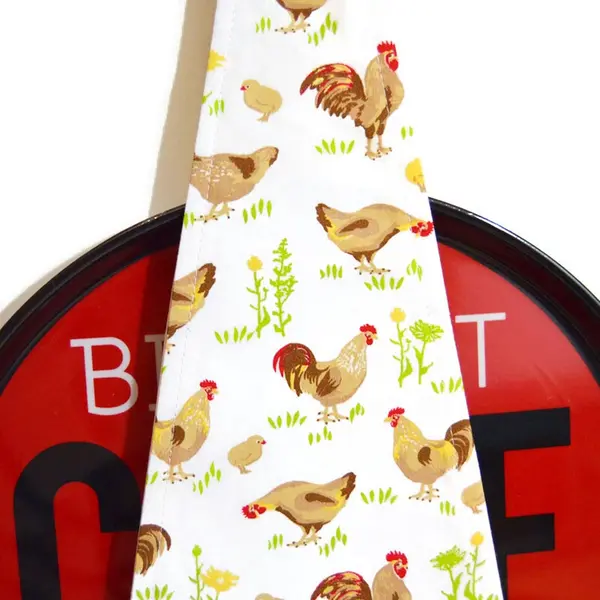 Range plateau mural pour plateau rond, motifs jolies poules