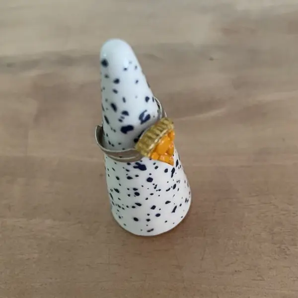 Bague réglable tarte abricots