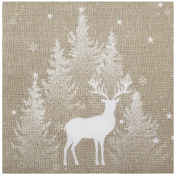20 Serviettes Noël Renne