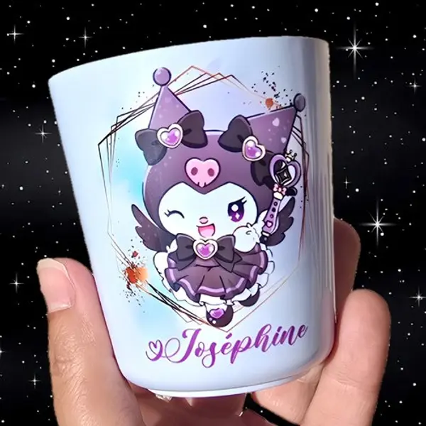 Verre gobelet enfant personnalisé kuromi